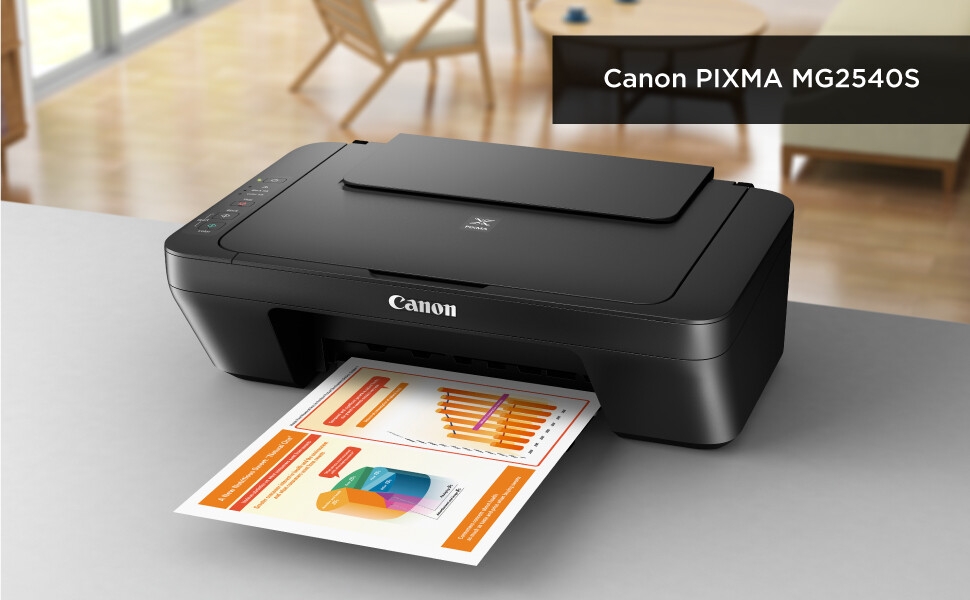 Canon Colour Inkjet PIXMA MG2540s / MG2541s All-in-One Printer (Copy, Scan, Print) - Black